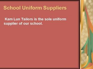 Kam lun tailors Kam lun tailors