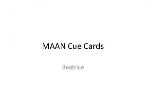 MAAN Cue Cards Beatrice Signor Montanto Beatrice 1
