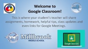 Welcome to google classroom