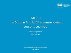 Tac lessons learned