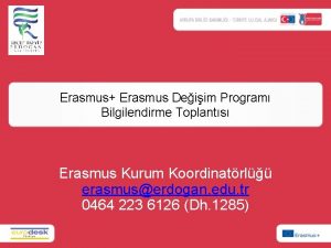 Erasmus Erasmus Deiim Program Bilgilendirme Toplants Erasmus Kurum