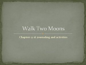 Walk two moons chapter 9
