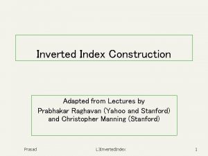 Inverted index construction