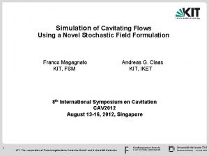 Simulation of Compressible Cava Simulation of Cavitating Flows