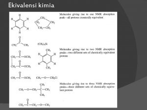 Ekivalensi kimia INTEGRAL SPINSPIN SPLITTING N1 RULE Di