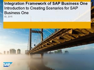 Sap business one introduction