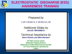 Electrostatic discharge course
