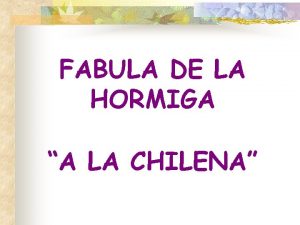 Fabula chilena