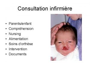 Consultation infirmire Parentsenfant Comprhension Nursing Alimentation Soins dorthse