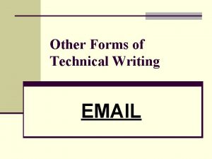 Abcs of technical writing