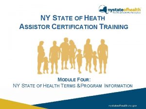 Ny state of health assistor certification training