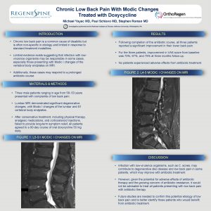 Chronic Low Back Pain With Modic Changes Treated