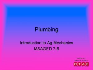 Agriculture mechanics definition