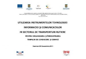 UTILIZAREA INSTRUMENTELOR TEHNOLOGIEI INFORMAIEI I COMUNICAIILOR IN SECTORUL