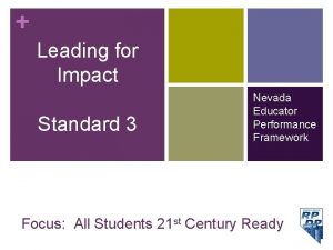 Nevada educator performance framework
