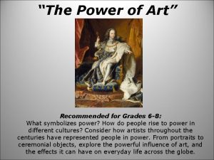 The Power of Art Recommended for Grades 6