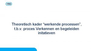 Werkende processen