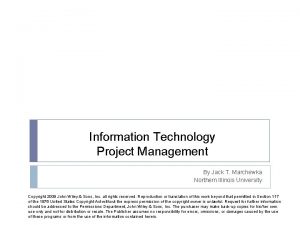 Information technology project management