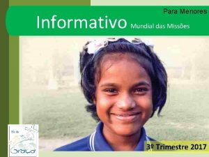 Informativo Para Menores Mundial das Misses 3 Trimestre