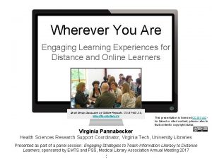 Wherever You Are Engaging Learning Experiences for Distance