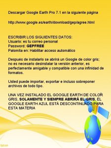 Descargar earth pro
