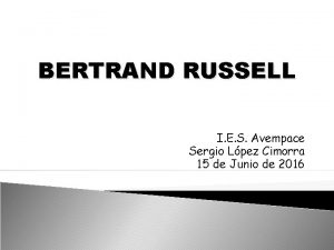 Bertrand russell biografia