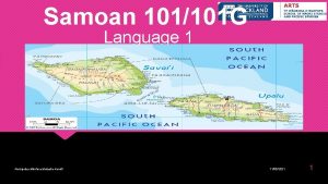 Samoan 101101 G Language 1 th 26 of