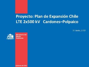 Proyecto Plan de Expansin Chile LTE 2 x