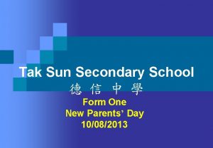 Tak sun secondary school