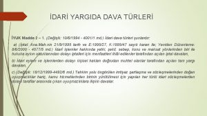 DAR YARGIDA DAVA TRLER YUK Madde 2 1