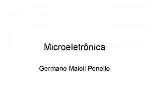 Microeletrnica Germano Maioli Penello Contato Site http www