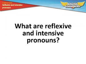 What is an intensive pronoun