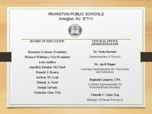 Irvington public schools