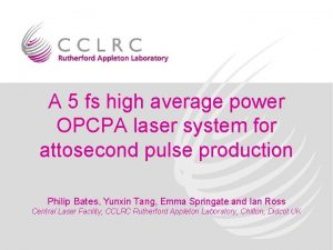 A 5 fs high average power OPCPA laser