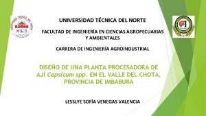 UNIVERSIDAD TCNICA DEL NORTE FACULTAD DE INGENIERA EN