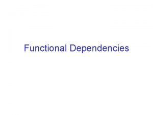 Functional dependency in dbms