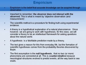 Emiricism
