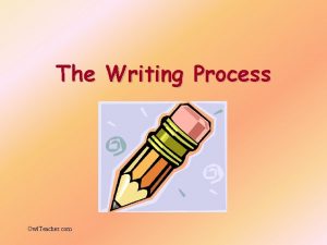 Four steps of writing process Four steps of writing process