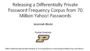 Releasing a Differentially Private Password Frequency Corpus from