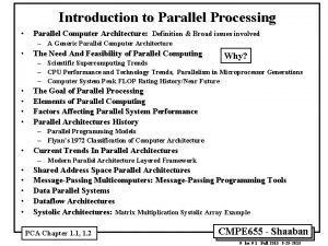 Parallel processing architecture