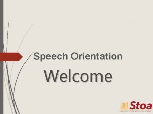 Speech Orientation Welcome Stoa trains Christian homeschooled youth