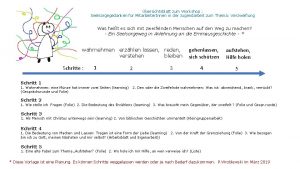 bersichtsblatt zum Workshop Seelsorgegedanken fr Mitarbeiter Innen in