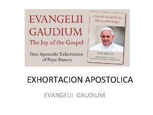 Evangelii gaudium papa francesco