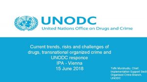 Current trends risks and challenges of drugs transnational