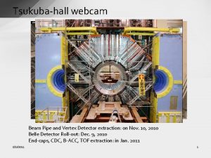 Tsukubahall webcam Beam Pipe and Vertex Detector extraction
