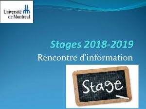 Question entrevue stage