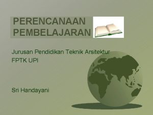 Pendidikan teknik arsitektur