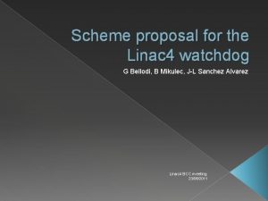 Scheme proposal for the Linac 4 watchdog G