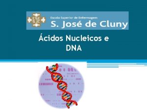 cidos Nucleicos e DNA 1953 Watson e Crick
