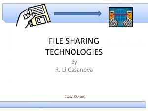 File sharing technologies